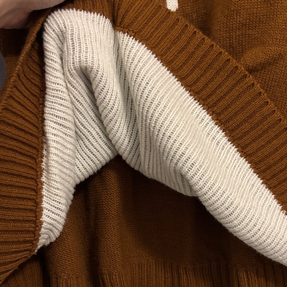 Brown Sweater with Bull Skull Design - Picture 7 of 7
